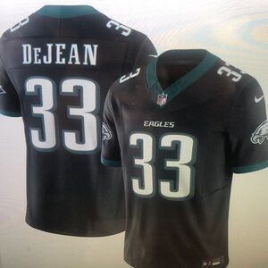 🤗Cooper DeJean Black Vapor Jersey Stitched😳